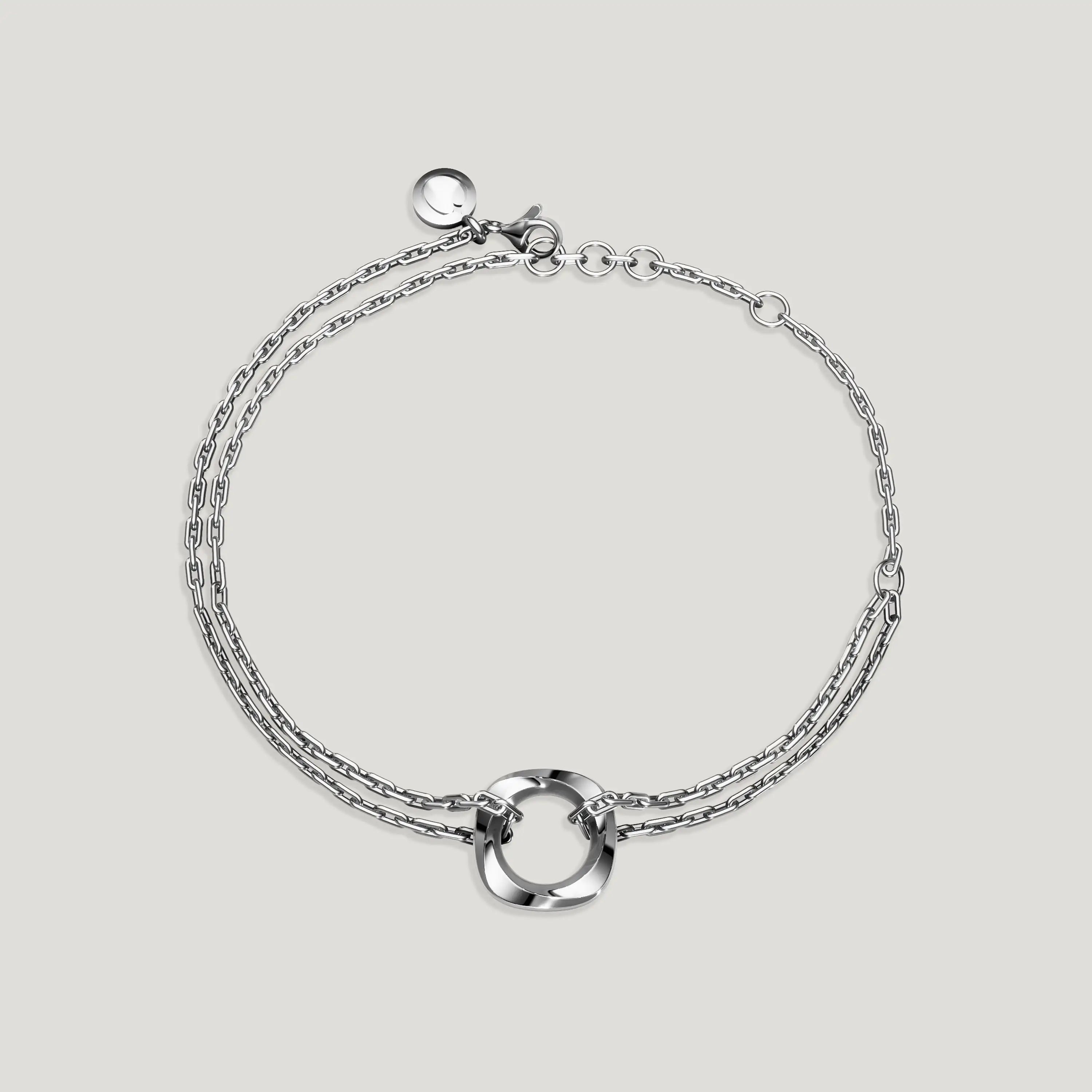 Squircle Chain Bracelet In Sterling Silver – DORI