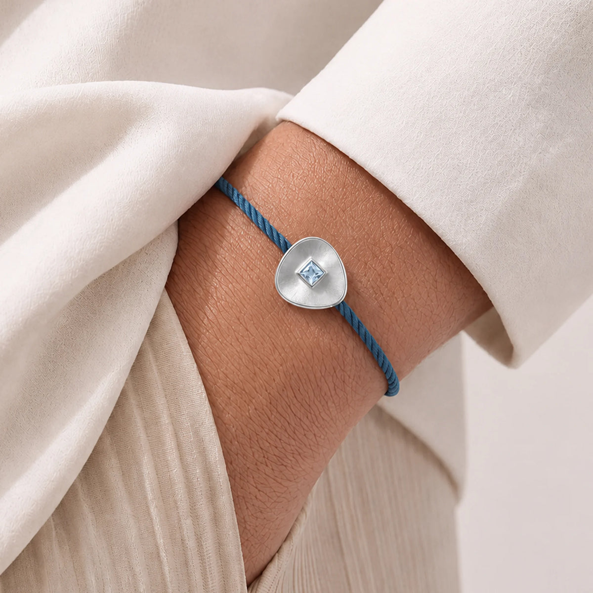 Anantam Band in Sterling Silver Blue