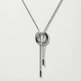 Squircle Bolo Necklace In Sterling Silver