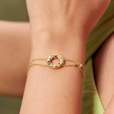 Bandhani Ropeway Bracelet in Gold Vermeil
