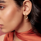 Bandhani Drop Earrings in Gold Vermeil