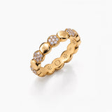 Bandhani Cluster Ring in Gold Vermeil