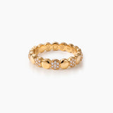 Bandhani Cluster Ring in Gold Vermeil