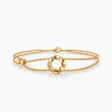Bandhani Ropeway Bracelet in Gold Vermeil