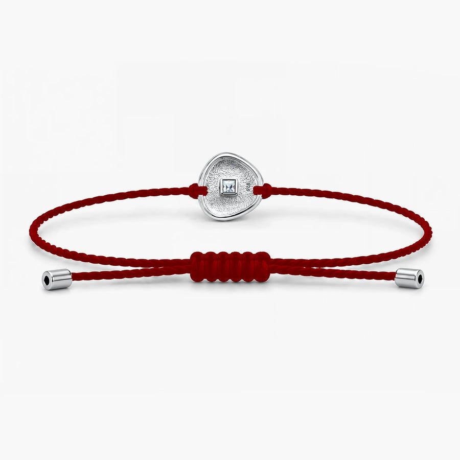 Anantam Band in Sterling Silver Red