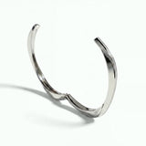 Squircle Open Bangle In Sterling Silver