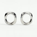 Squircle Stud In Sterling Silver