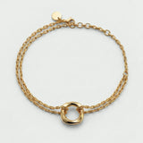Squircle Chain Bracelet In Gold Vermeil