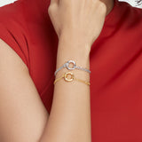 Squircle Chain Bracelet In Gold Vermeil