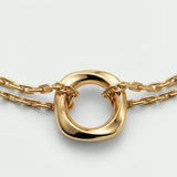 Squircle Chain Bracelet In Gold Vermeil