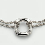 Squircle Chain Bracelet In Sterling Silver